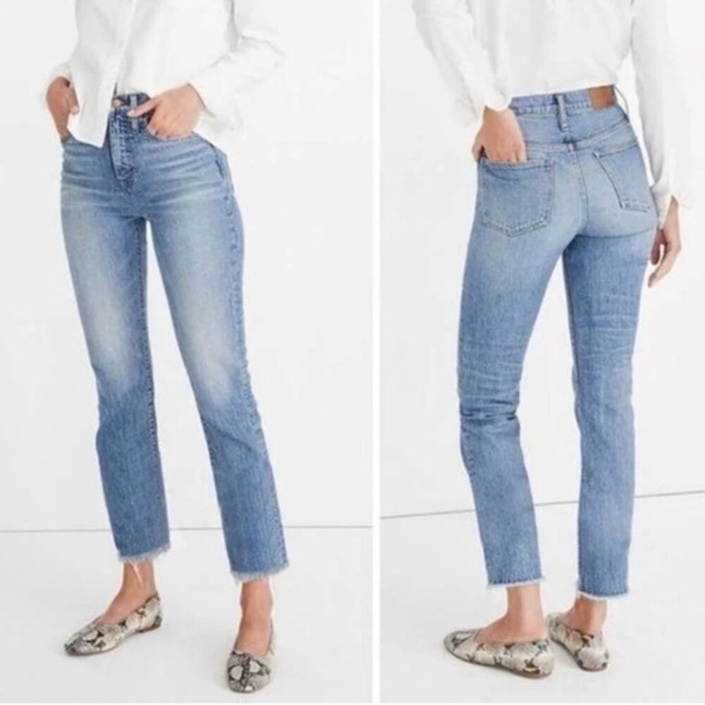 Madewell the perfect vintage crop Jean with Raw Hem 24